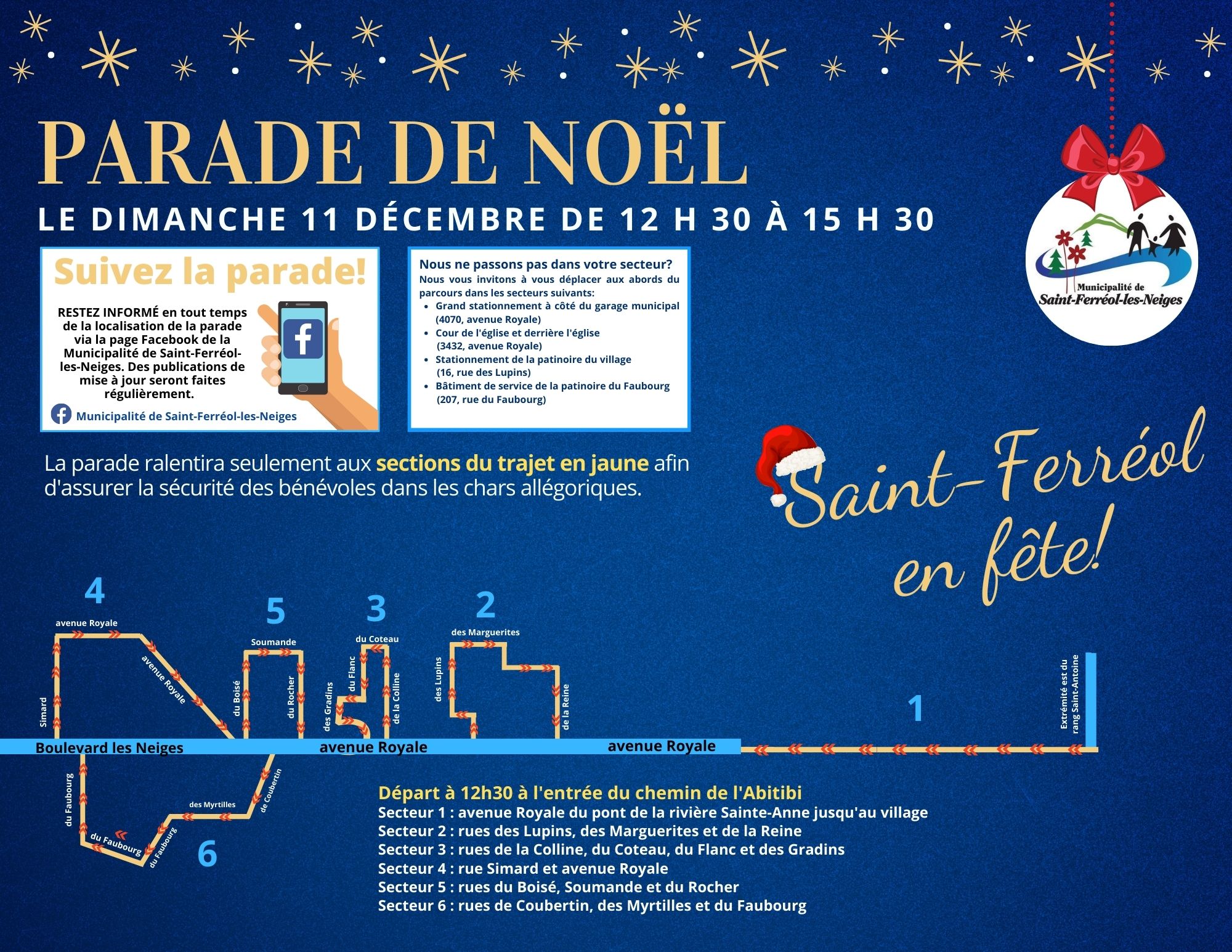 La parade de Noël est de retour! SaintFerréollesNeiges