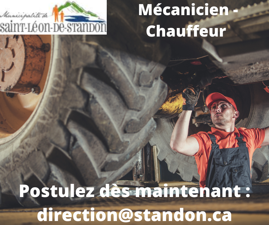 Offre d'emploi SaintLéondeStandon