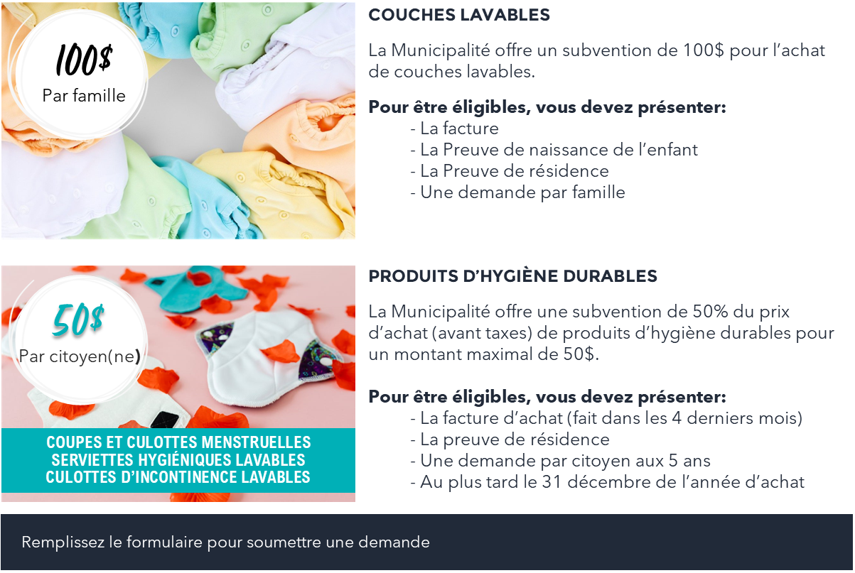 Couches lavables et produits d'hygiène durables | Municipalité de La ...